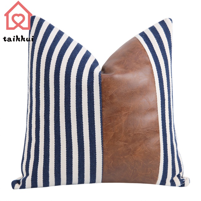 Vỏ Gối Sofa Da Pu 45 * 45cm Cho Gia Đình