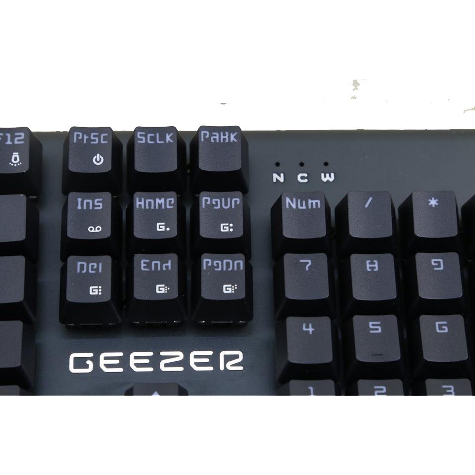 Bàn phím cơ Geezer GS2 có kê tay Led RGB Blue switch 21