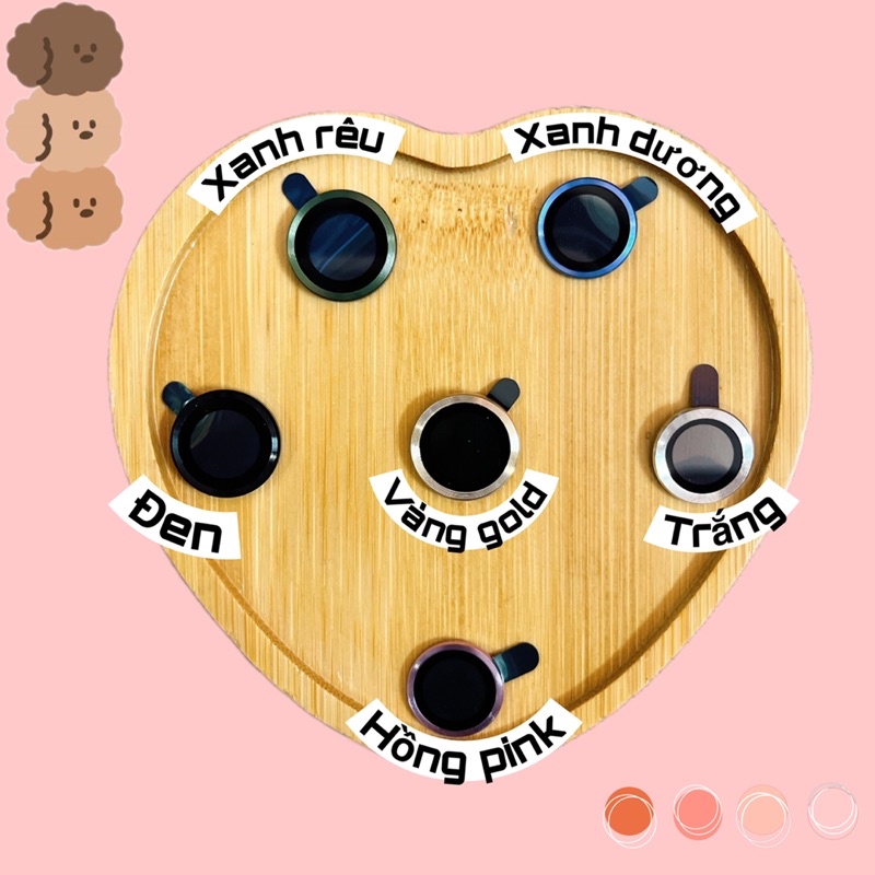 MẮT CAMERA TRƠN NHIỀU MÀU DÀNH CHO IPHONE 11/11pro/11promax/12/12pro/12promax/13/13pro/13promax