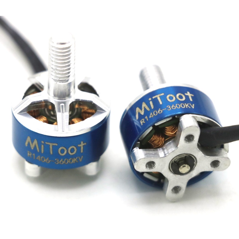 4 Động Cơ Không Chổi Than Mitoot R1406 1406 3600KV 2-4S CW CCW Cho Máy Bay Điều Khiển Từ Xa