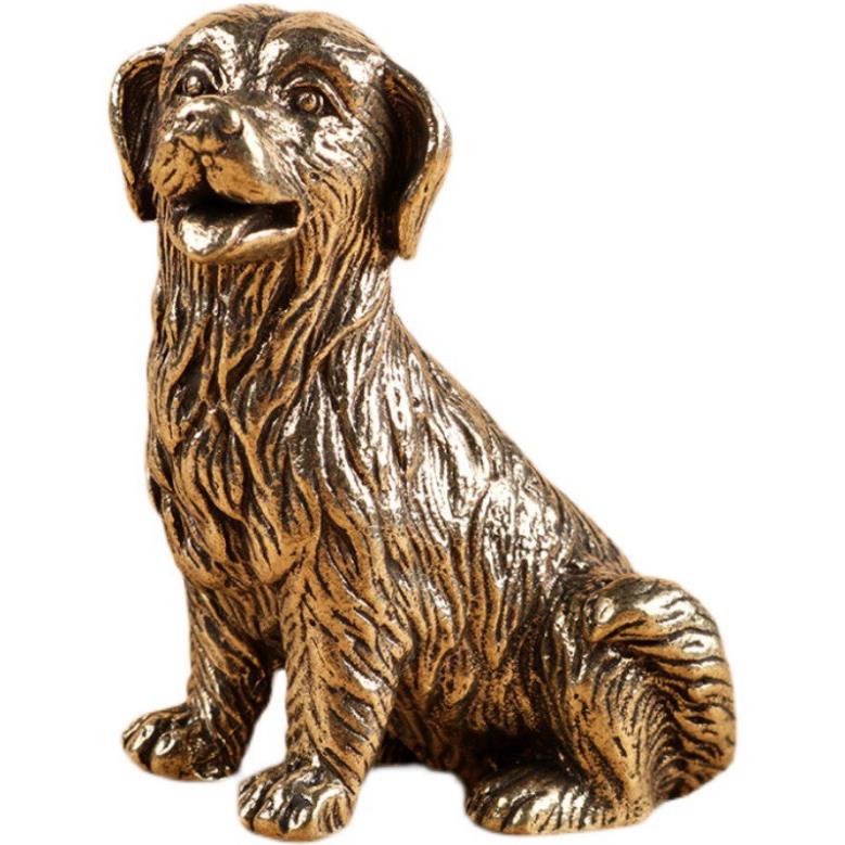 Tượng Đồng Chú Chó Golden Ngồi, Đem Lại Sự May Mắn Tài Lộc cho Người tuổi Tuất, Vật Phẩm Trưng Bày