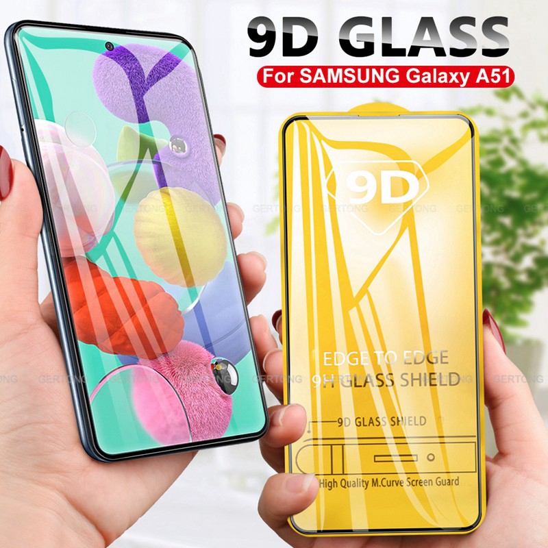 Ốp điện thoại TPU + kính cường lực 9D cho Samsung Galaxy A10S A50 A50S A30S A71 A51 A70 A30 A20 A10 A5 A7 A8 J4 J6 J8 A6 Plus 2018