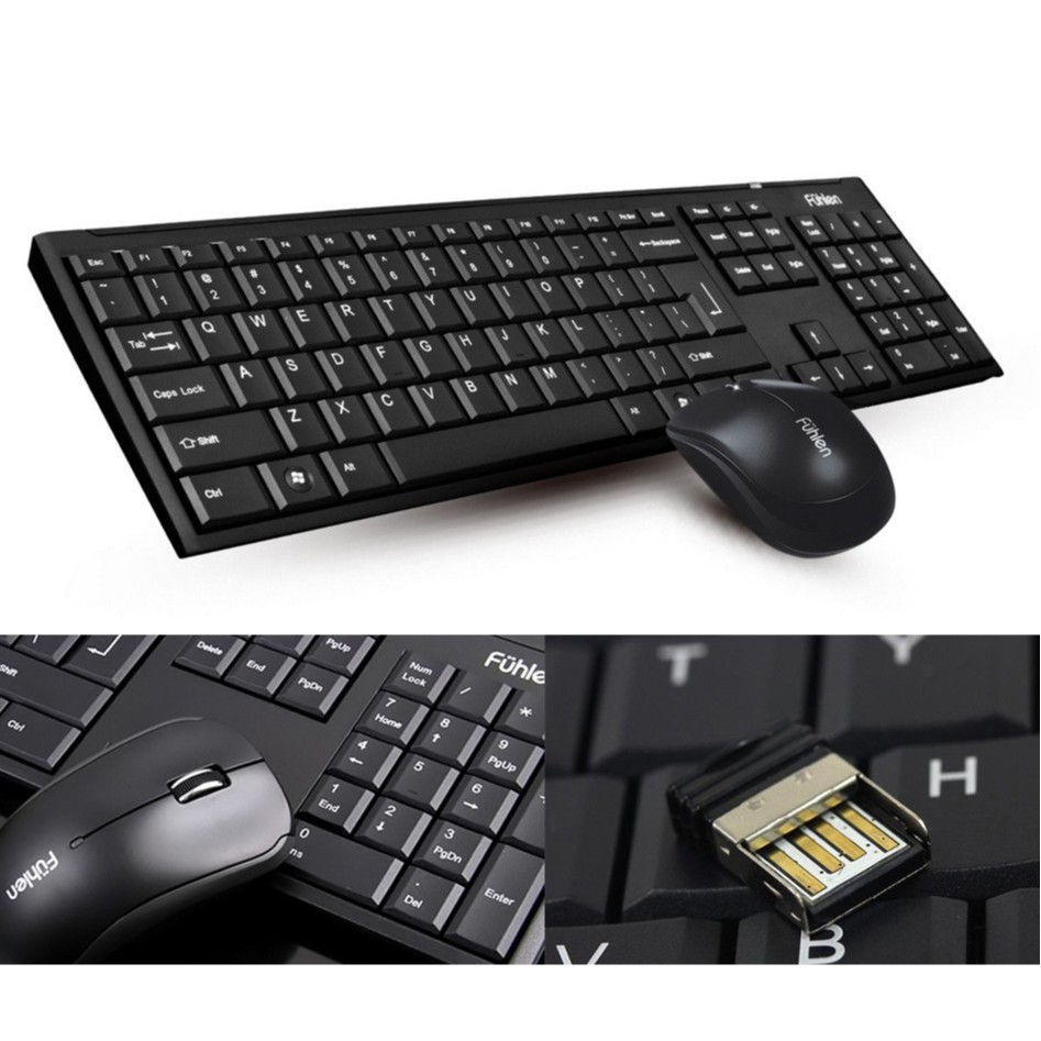 Bộ bàn phím chuột không dây(hoặc ghi tặng chuột) Fuhlen a120 A120G chính hãng ( không dùng cho tivi)