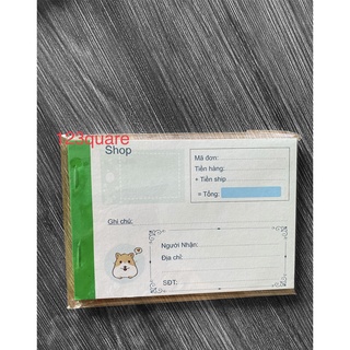 Combo 10Quyển Phiếu Ship Hoạt Hình
