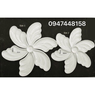 Bộ đĩa ăn hoa cánh tiên trắng