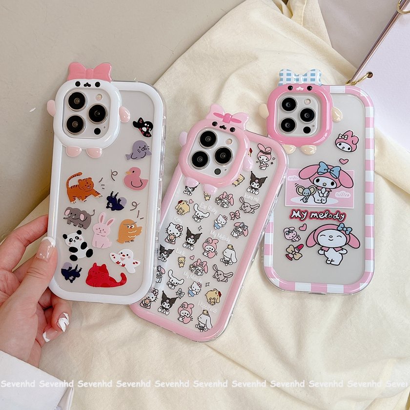 Ốp Điện Thoại Dẻo Họa Tiết Hoạt Hình Quái Vật Dễ Thương Cho iPhone 14 13 12 11 Pro Max Xs Max Xr X 7 8 6 6s Plus