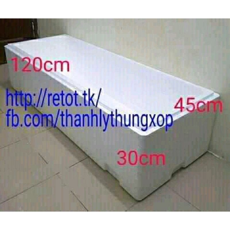 Thùng xốp 1m2, 120cm, 1m20, m2 đóng cá to, cây giống, nuôi cá, trồng rau