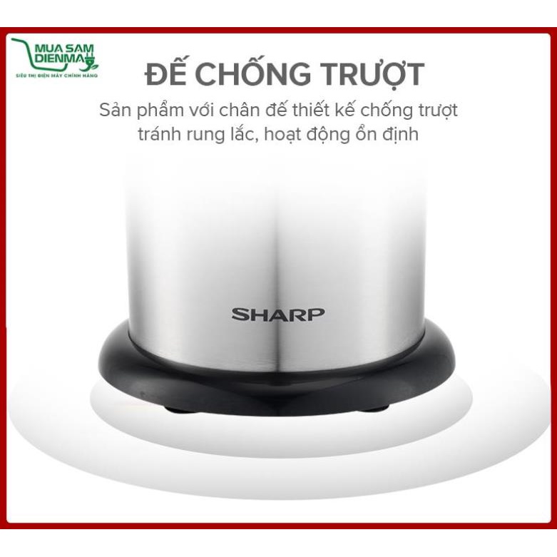 Máy Vắt Cam Sharp EJ-J130-ST Đầu Rót Trực Tiếp - Hàng Chính Hãng Bảo Hành 12 Tháng