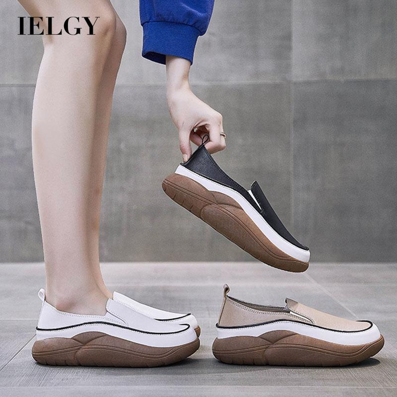 Giày lười IELGY thiết kế đơn giản thời trang thường ngày cho nữ