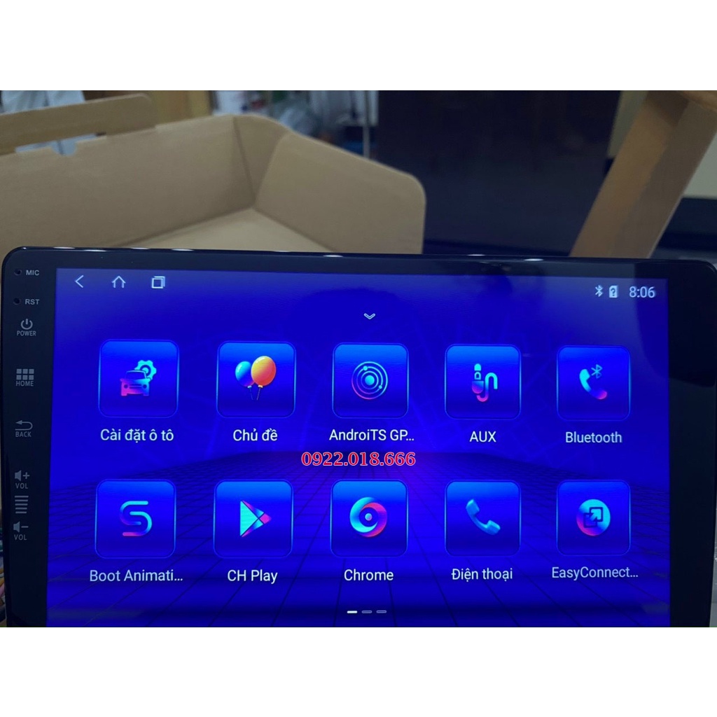 Màn Hình Android  ô tô Ram 2GB-Rom 32GB Chip 4 JETEK Chính Hãng -Nhân Lắp Các Dòng Xe,Giá Tốt Nhất