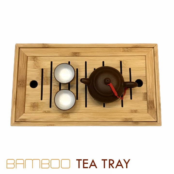 Khay trà đạo gỗ tre tự nhiên