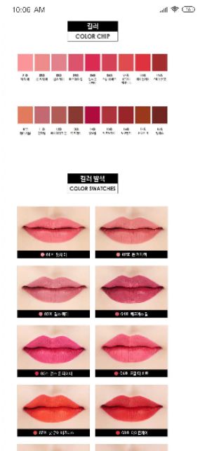 Son kem it's skin life Color Lip Crush matte (full size) | Thế Giới Skin Care