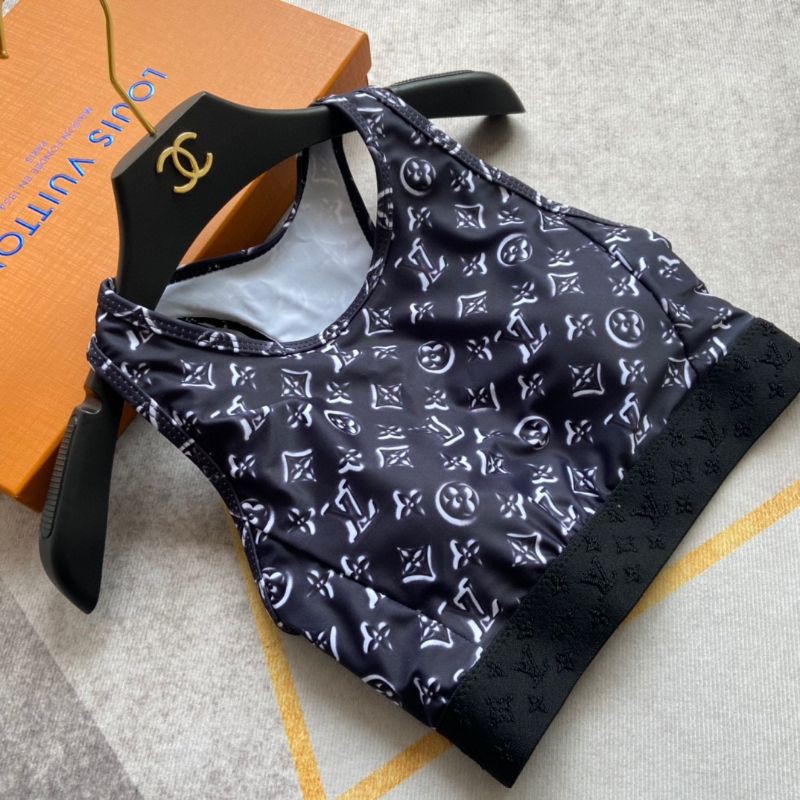 bộ đồ bơi nữ áo bơi ba lỗ+quần bơi in họa tiết LV | BigBuy360 - bigbuy360.vn