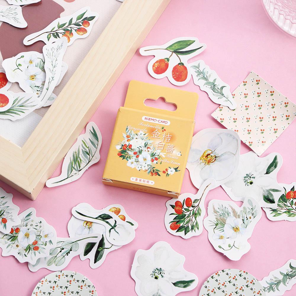 Sticker Dán Trang Trí Sổ Tay Hình Hoa Hồng