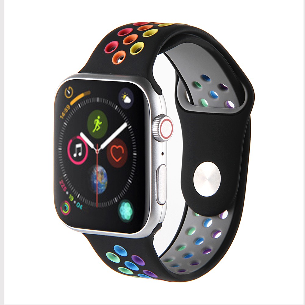 Dây Đeo Silicon Thể Thao Cho Đồng Hồ Thông Minh Apple Watch Series 1 / 2 / 3 / 4 / 5 / 6, 38mm / 40mm / 42mm / 44mm