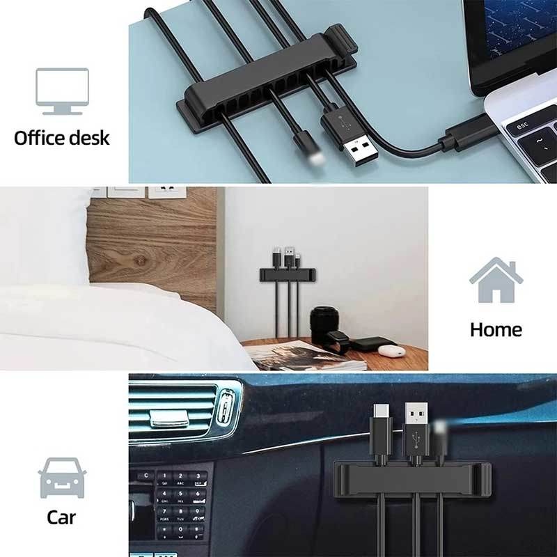 Kẹp Cố Định Dây Cáp Tai Nghe 10 Lỗ Có Thể Điều Chỉnh Tiện Dụng