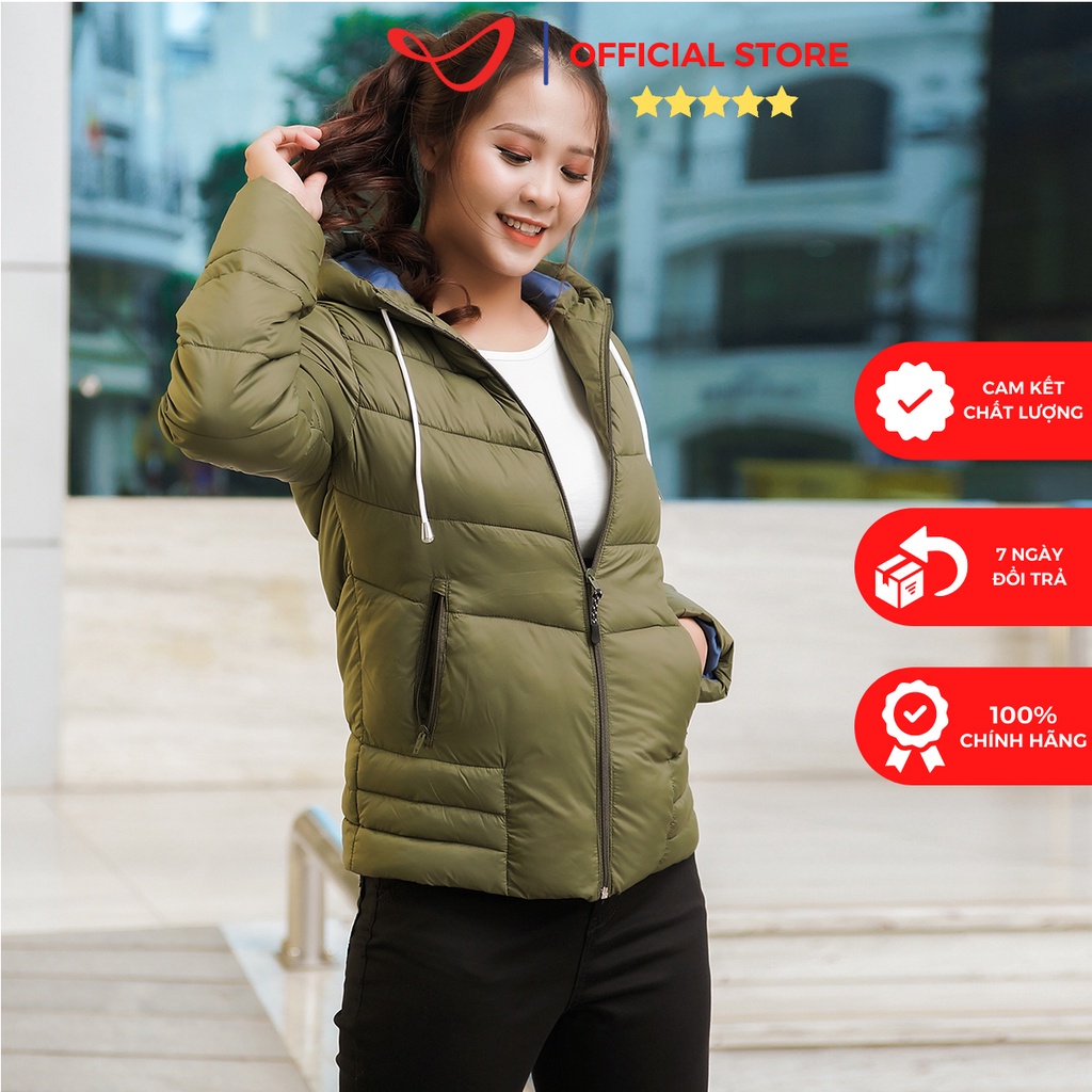 Áo Jacket trần bông nữ 3 lớp Umebay dày dặn, áo phao ấm áp cho mùa thu đông