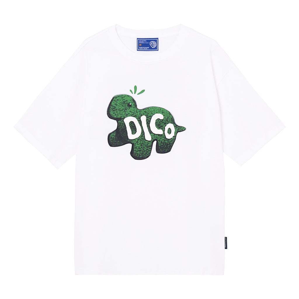 DirtyCoins Áo thun Lil Dino Green T-shirt - White