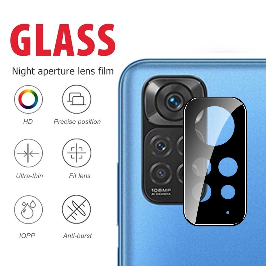 Miếng Dán Cường Lực Bảo Vệ Camera Sau 3D Cho For Xiaomi Redmi Note 12 11 Pro+ Plus 12s 11S 10S 10 9 Pro 9S 9T 10A 10C 12 Pro 11 Lite 12T 11T 10T Pro Poco X5 X4 X3 NFC Pro F3 F4 M3 M4 X3 GT 5G 4G