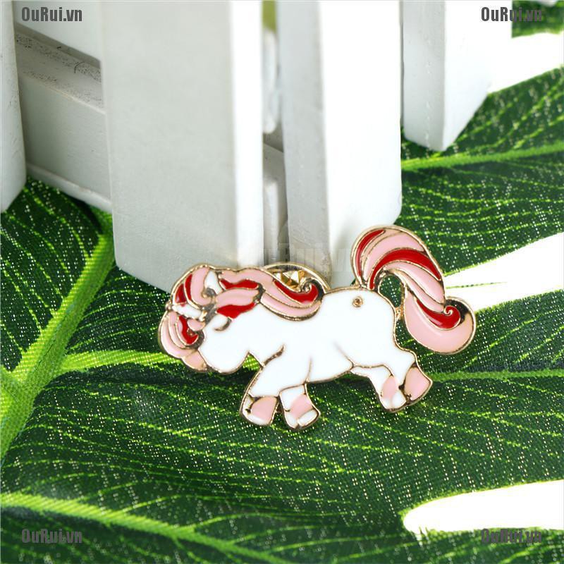 Ghim Cài Áo Hình Ngựa Một Sừng Dễ Thương