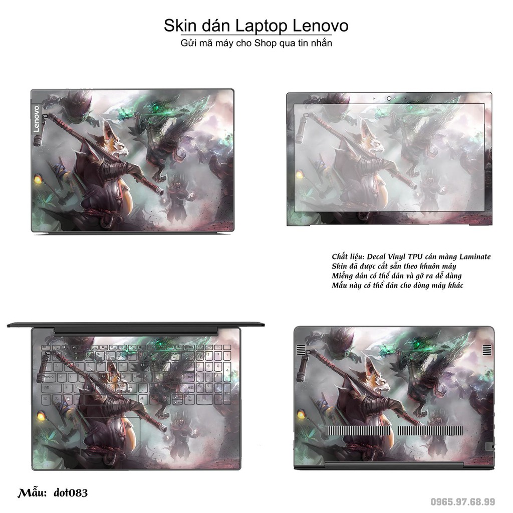 Skin dán Laptop Lenovo in hình Dota 2 nhiều mẫu 14 (inbox mã máy cho Shop)