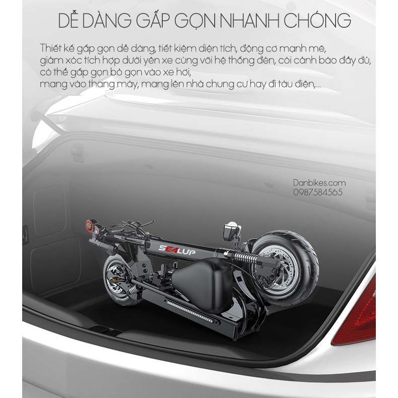 XE ĐIỆN SCOOTER GẤP GỌN SEALUP Q5