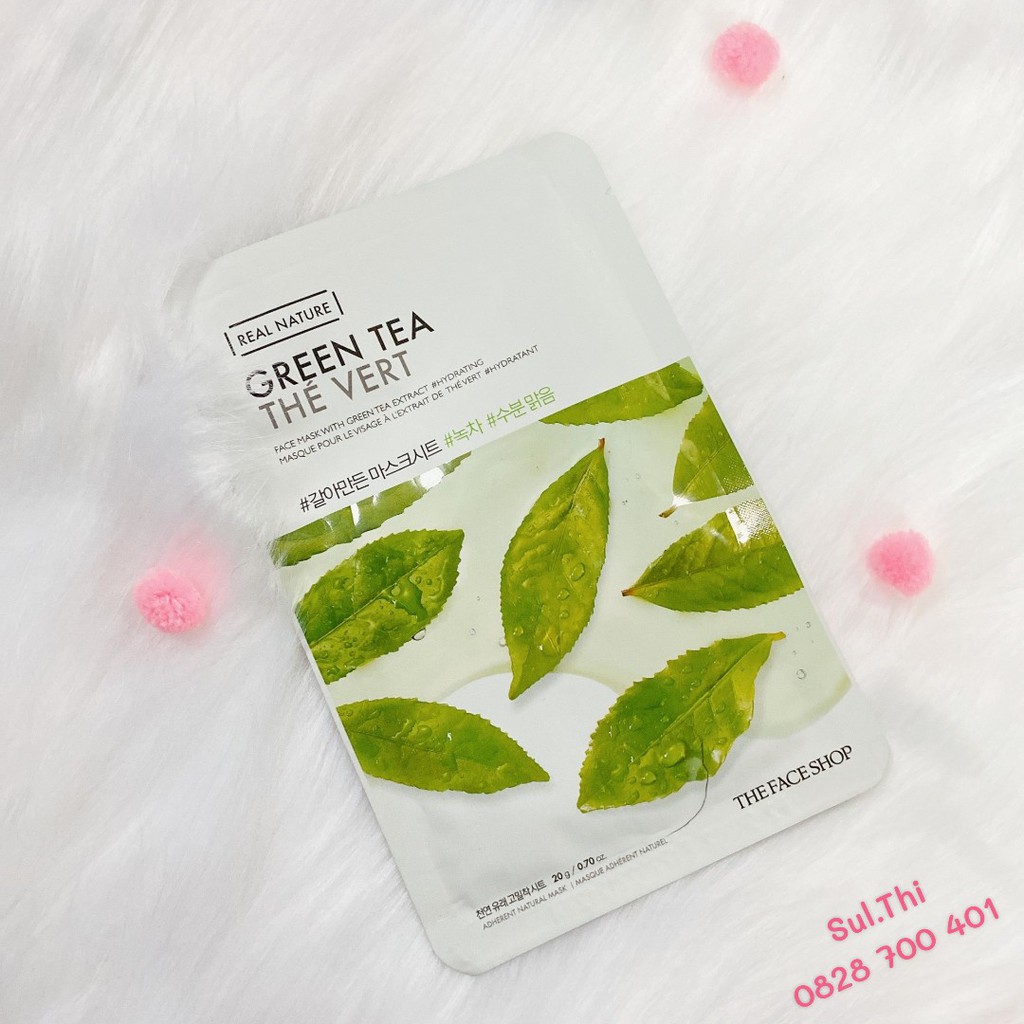 Mặt Nạ Trà Xanh The Face Shop Real Nature Mask Sheet 20g