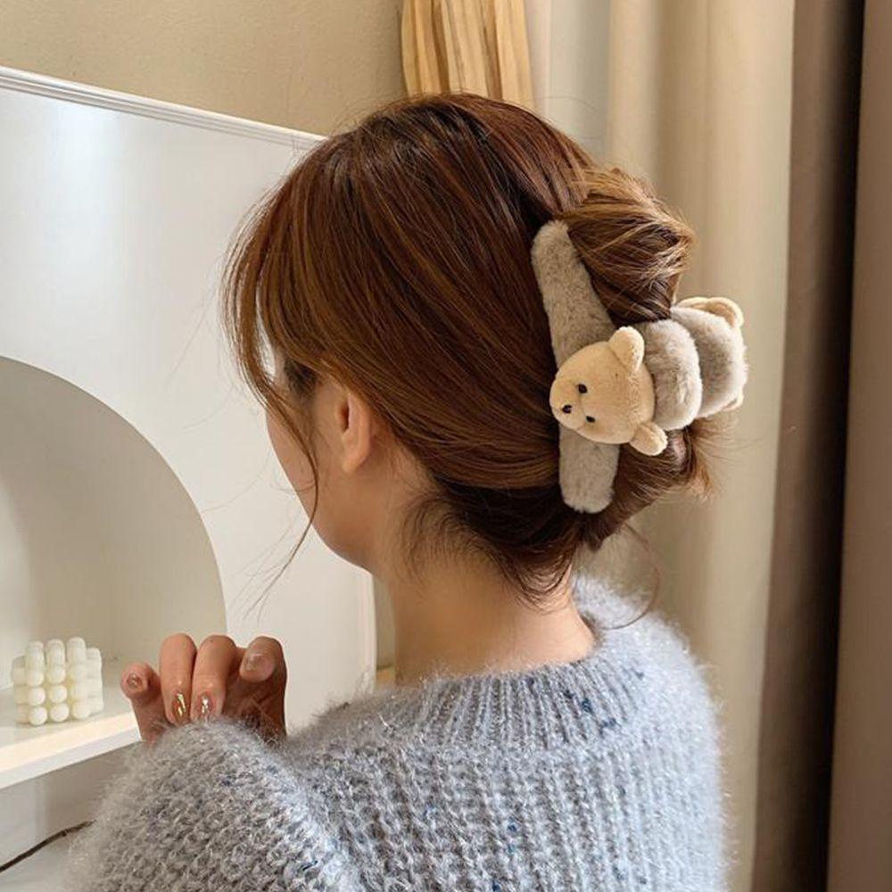 Kẹp Tóc Hình Cá Mập Phủ Lông Dễ Thương Xinh Xắn Dành Cho Bé Gái