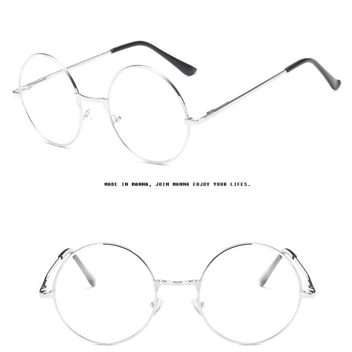 【HENGHA】COD Retro Vintage Round Metal Frame Eyeglasses Myopia Glasses Women/Men