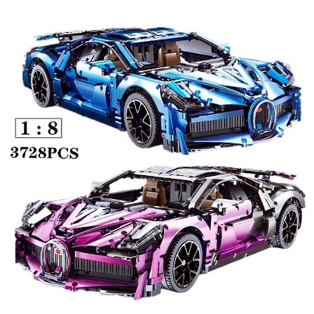 Đồ chơi Lắp ghép Mô hình Bugat Divo Hypercar Mô Hình Siêu Xe T5004 3728 Quà Cho Các Bé Trai