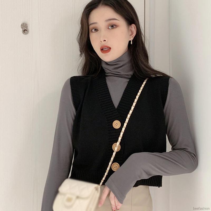 Áo khoác ghi le dệt kim cổ chữ V thanh lịch | BigBuy360 - bigbuy360.vn