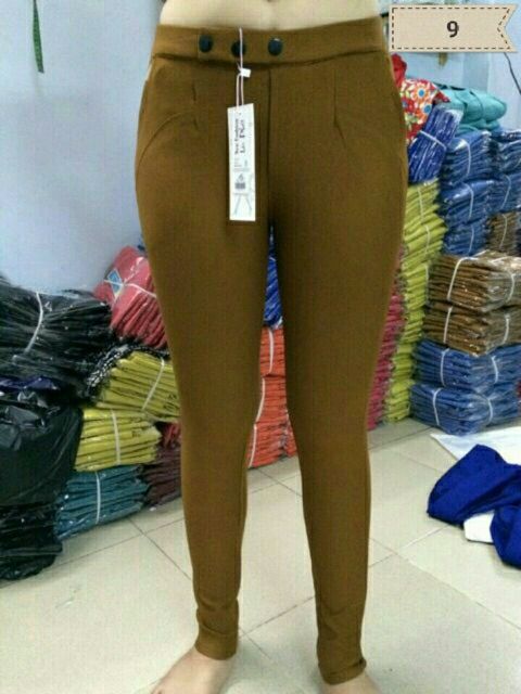 Quần dài cotton lưng thun