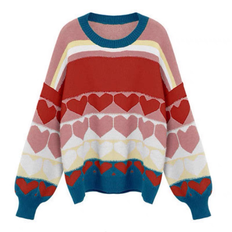 [ XẢ HÀNG ] Áo Len nữ đẹp đỏ Cổ Tròn Tết kiểu form rộng bigsize Hàn Quốc Dáng Rộng Ulzzang hot hit Chất Đẹp Dày Dặn