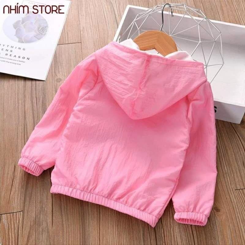 Áo khoác bé gái vải dù có lót
