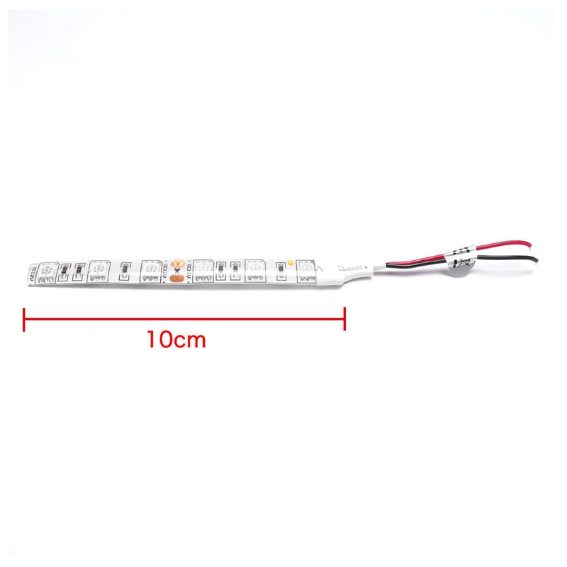 5Pcs 10Cm Waterproof White 5050 Led Strip Lights Dc 12V Boat Car
