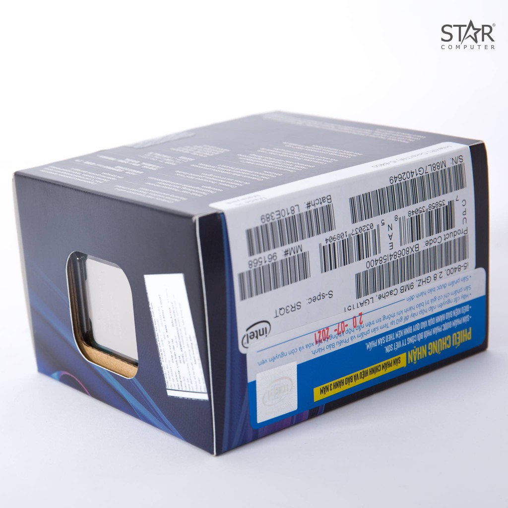 Bộ vi xử lý CPU Intel Core i5 8400 (4.00GHz, 9M) | BigBuy360 - bigbuy360.vn
