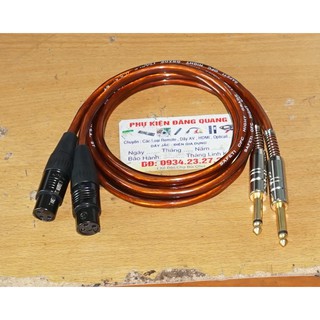 dây jack canon cái ra 6,5 ly loại tốt , dài 1m