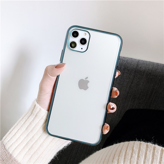 Ốp lưng iphone Trong mờ viền ánh kim 5/5s/6/6plus/6s/6s plus/6/7/7plus/8/8plus/x/xs/xs max/11/11 pro/11 promax/samsung | BigBuy360 - bigbuy360.vn