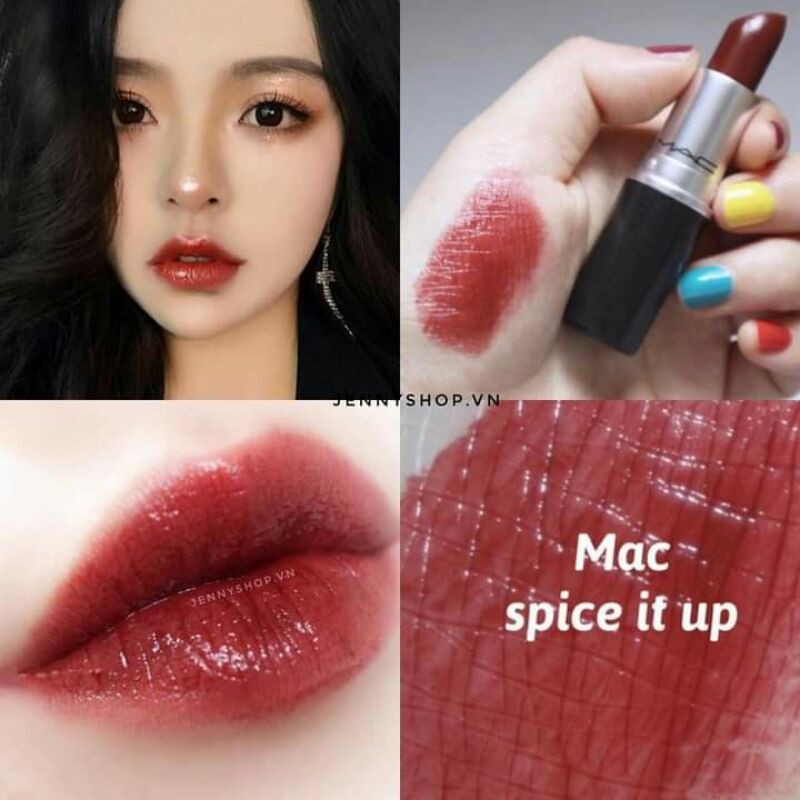 [BILL MỸ] Son MAC full, mini (Marrakesh,Chili,Ruby Woo,Mocha,Brick o la,Retro,Spice it up,Cockney,Dubonnet,Good form)