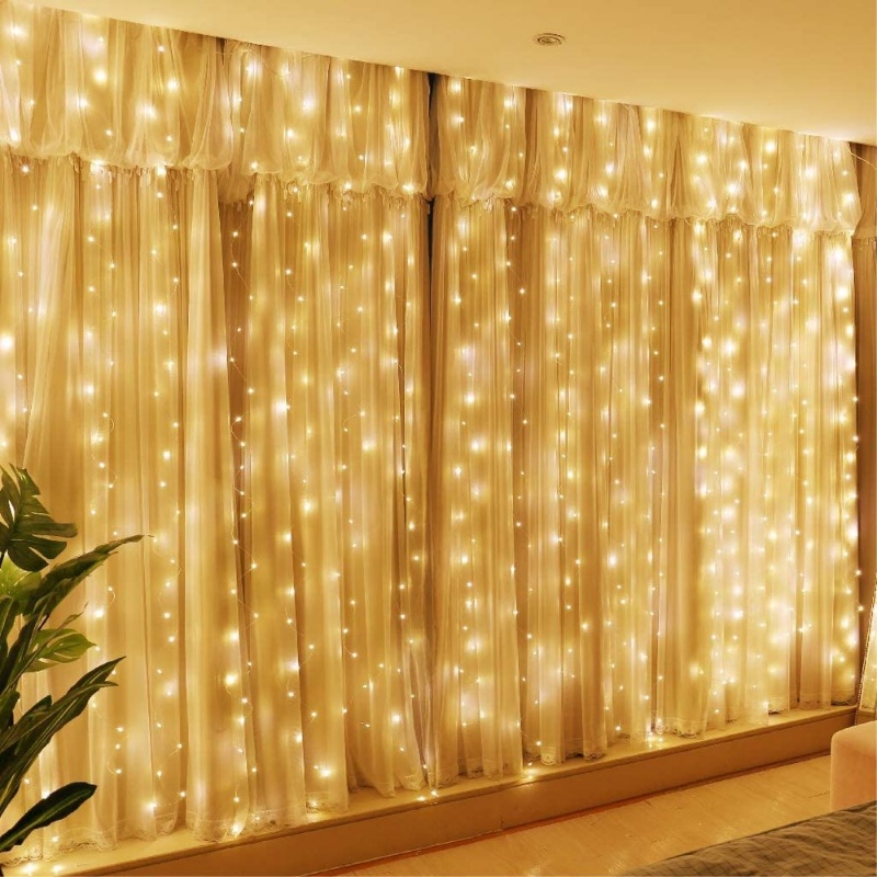 Dây Đèn LED 3M 8 Chế Độ Trang Trí Giáng Sinh / Năm Mới