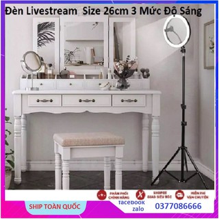 Đèn Livestream LiveStream 26cm Với Giá Đỡ Chuyên Dụng Chuyên Nghiệp Hỗ Trợ Makup Bán Hàng - Loai Cao Cấp