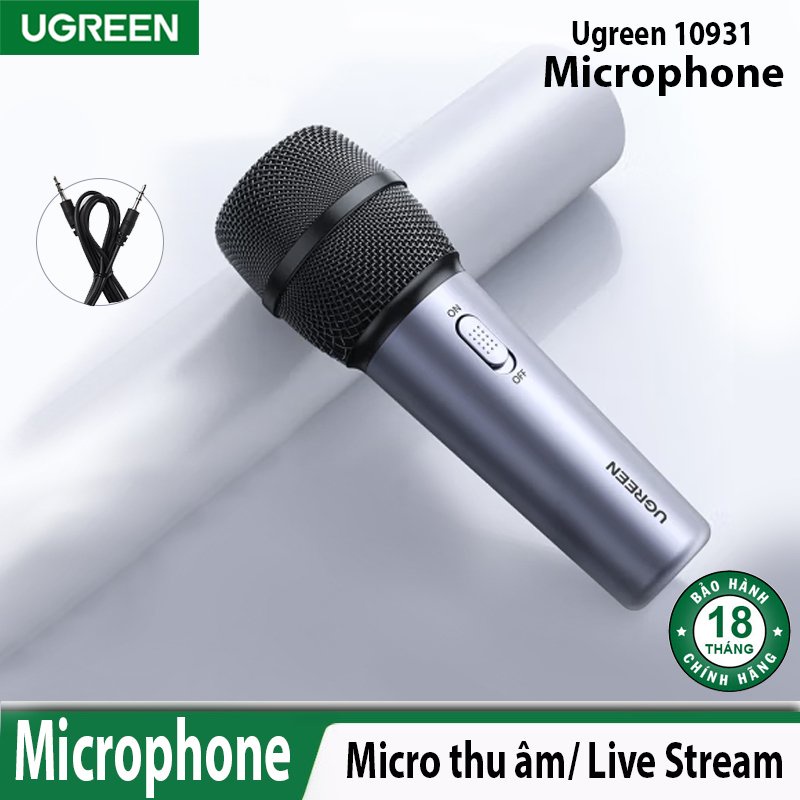 Microphone dùng karaoke livestream chuyên nghiệp Ugreen 10931 CM427