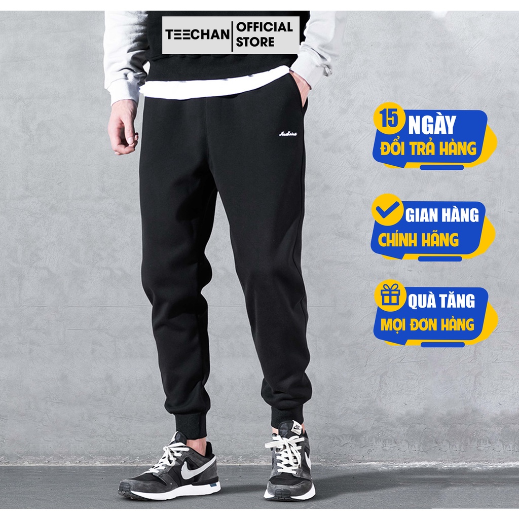 Quần jogger thể thao nam nữ unisex QD4 chất liệu cá sấu 2 da co giãn 4 chiều, không nhăn xù, quần unisex TEECHAN