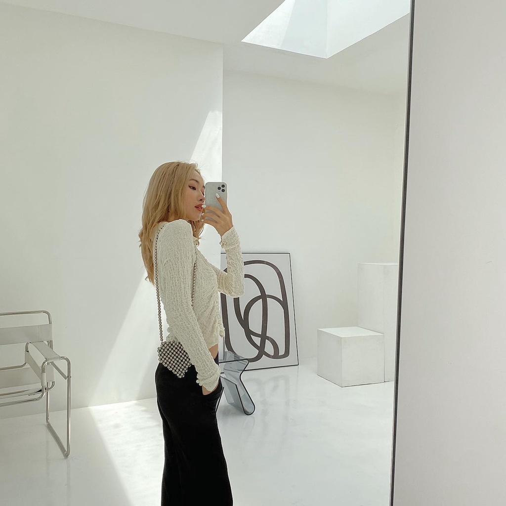 Lily Mini Sliver Heart Bag 🌈Túi Đeo Chéo Mini Hình Trái Tim Phong Cách Cá Tính