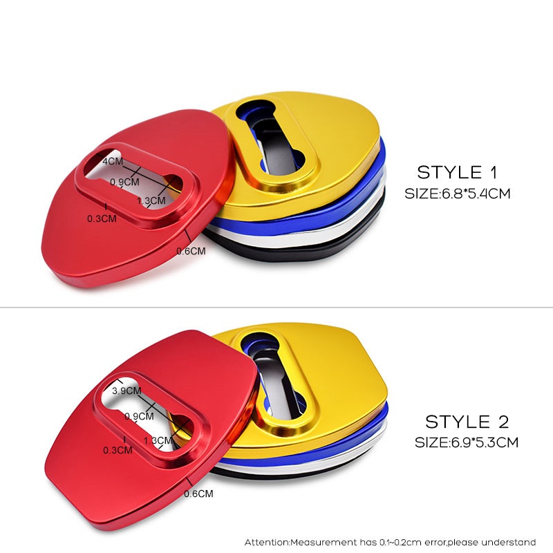 Khóa cửa ô tô Nắp đậy trang trí Bảo vệ Cờ biểu tượng Trường hợp cho phụ kiện Toyota GR Sport Corolla Avensis Yaris