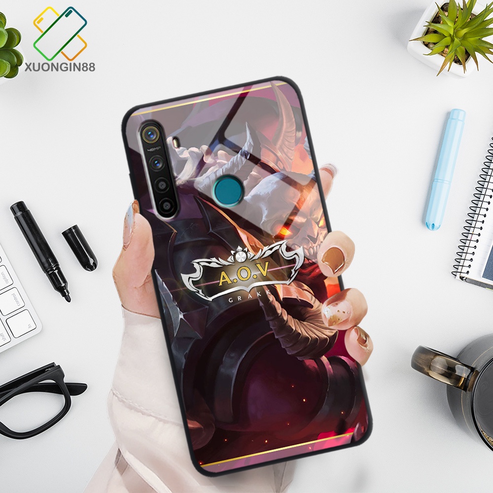 Ốp lưng kính Realme 5i/6i in 3D hình tướng Liên quân