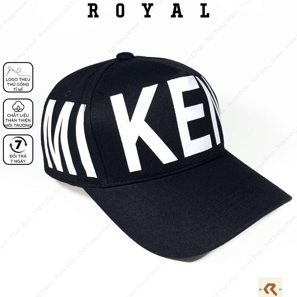 Mũ lưỡi trai nón kết nam nữ mikenco vải kaki cotton Hàn - Royal Caps