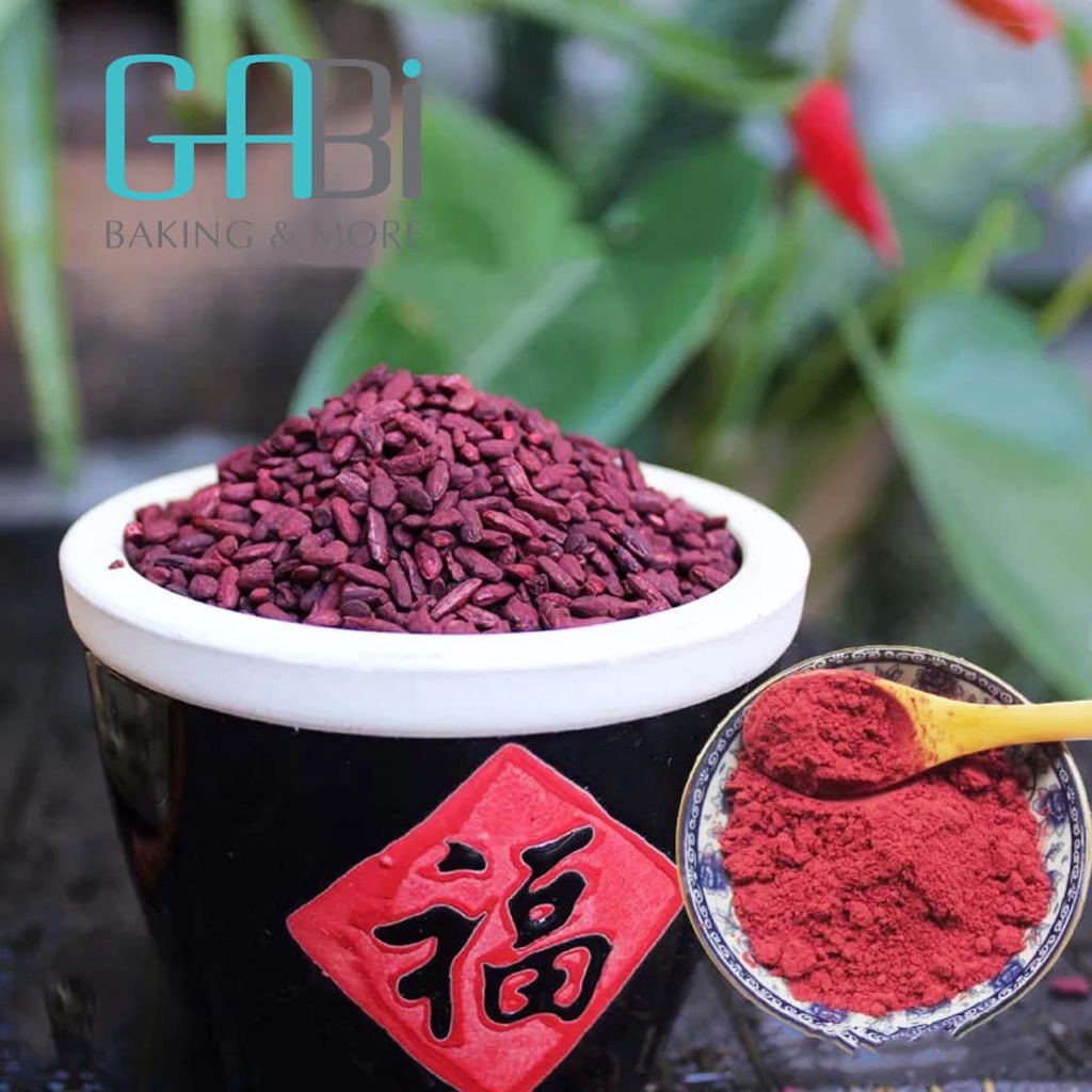 Bột gạo men đỏ/bột hồng cúc/red yeast rice 50-100g