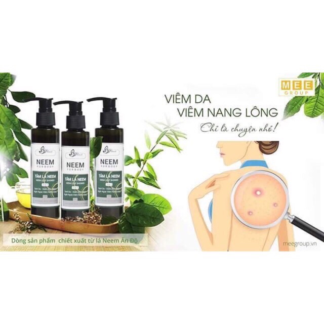 Tắm lá neem 100% tự nhiên