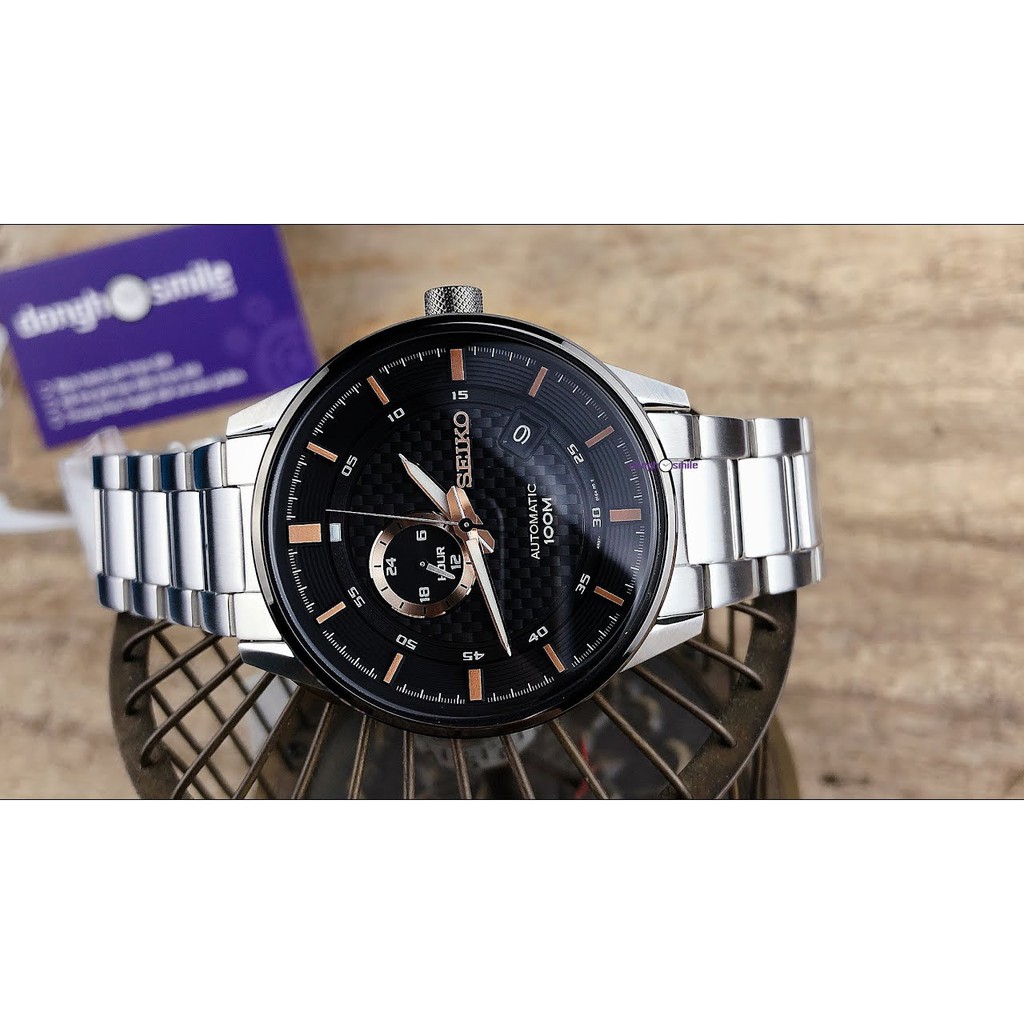 Đồng hồ cơ nam Seiko SSA389K1 chính hãng dây thép, mặt kính Hardlex Crystal (Kính Cứ